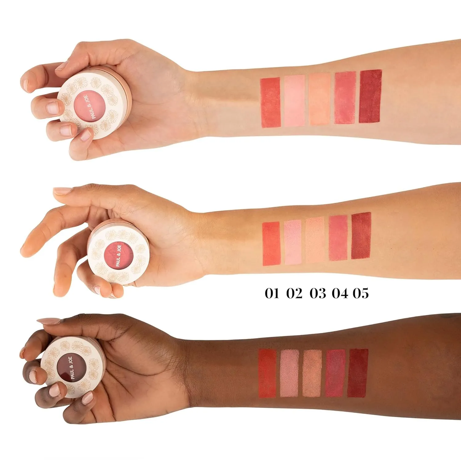 Paul & Joe Gel Blush, Bright and Buildable Makeup, Water-Based Gel Makeup Blush with Hydrating Oils for Dewy, Radiant Finish, Subtle Coral Cheek Tint, 03 Poached Peach, 0.71 oz