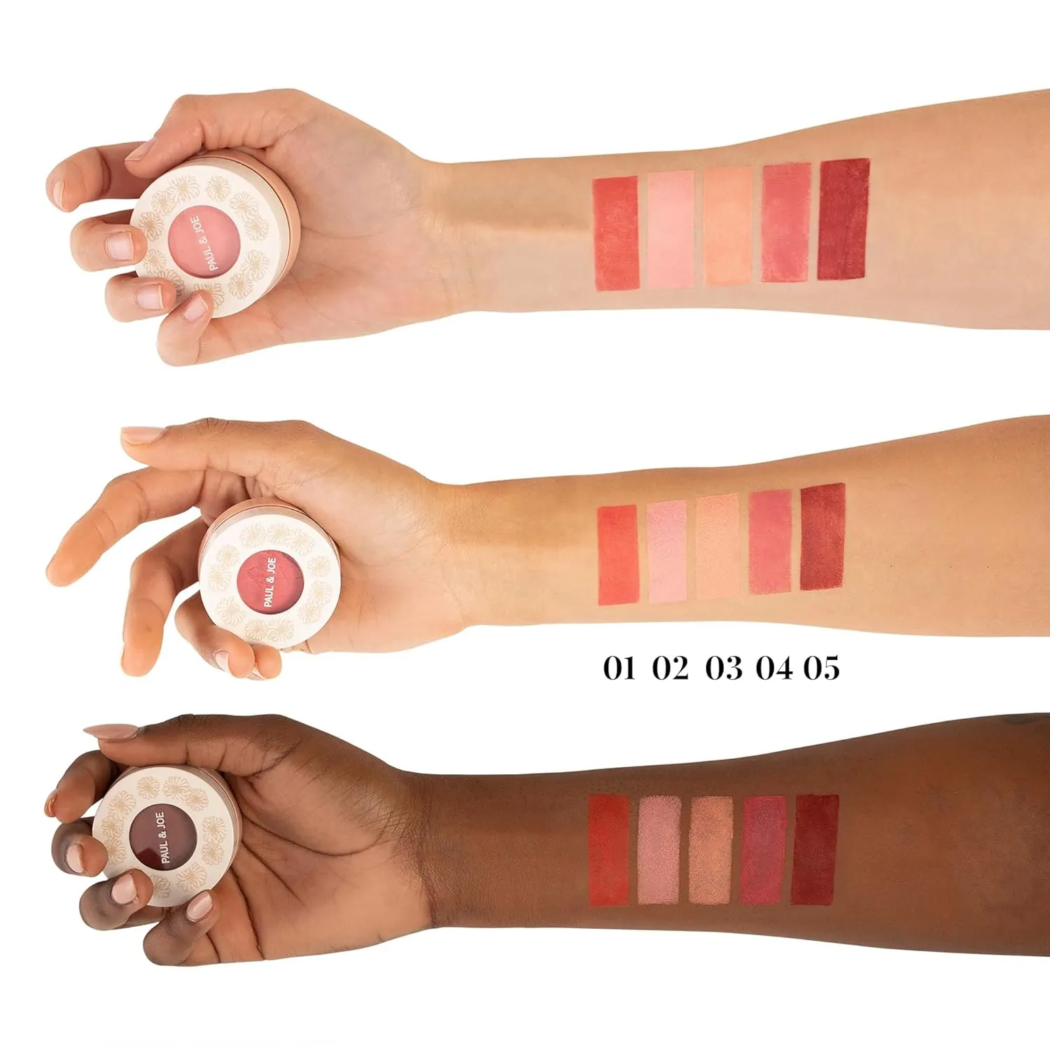 Paul & Joe Gel Blush, Bright and Buildable Makeup, Water-Based Gel Makeup Blush with Hydrating Oils for Dewy, Radiant Finish, Subtle Coral Cheek Tint, 03 Poached Peach, 0.71 oz