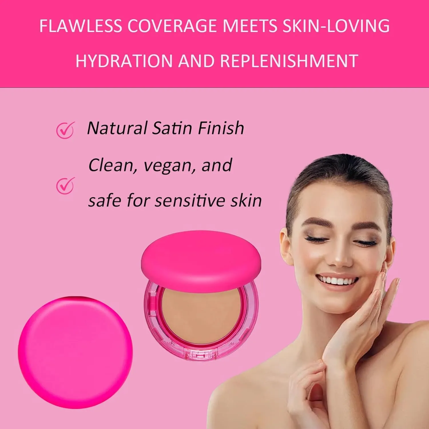 Peptide Bouncees Foundation, Age Defying Foundation for Mature Skin, All Skin Types, Medium Buildable Coverage (Fair Light, ounce)