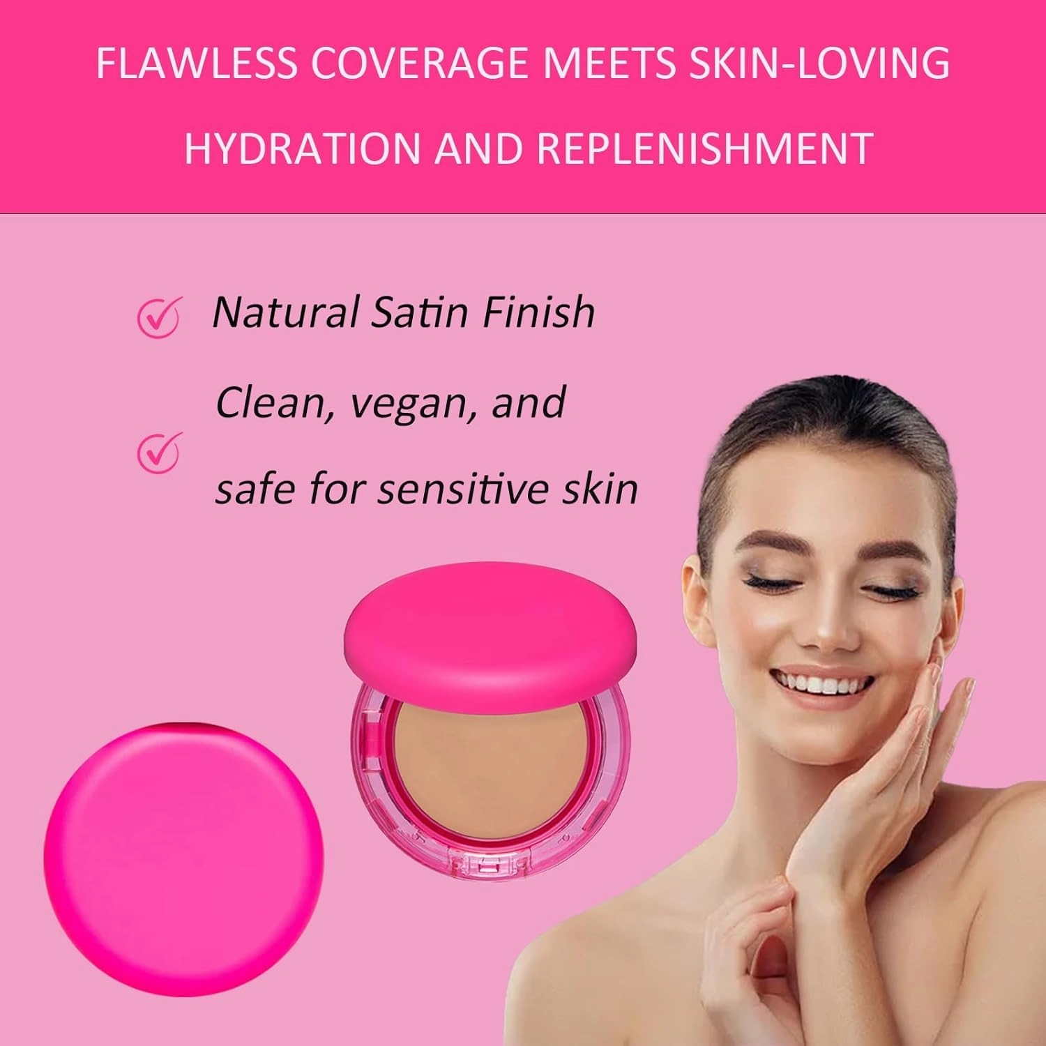 Peptide Bouncees Foundation, Age Defying Foundation for Mature Skin, All Skin Types, Medium Buildable Coverage (Light, ounce)
