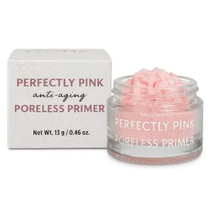 Perfectly Pink Poreless Primer Face Makeup Primer, Pore Perfecting, Skin Smoothing, Mattifying, Line Smoothing, Long Lasting, Skin Blurring, Use before or after foundation, powder, All skin types