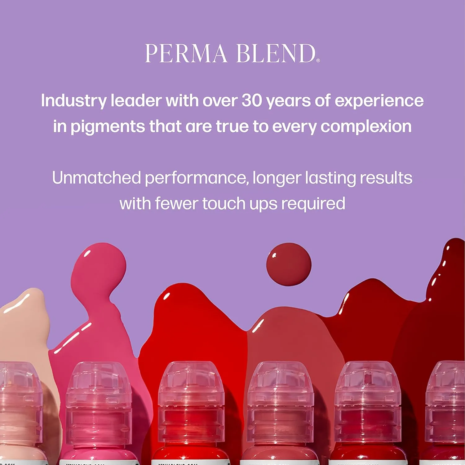 Perma Blend Mauve & Pink Tattoo Ink Set - Lip Blush Microblading Kit - Tattoo Supplies for PMU - Includes Wildflower, Mauve & French Fancy Lip Blush - Vegan (0.5 oz Each)