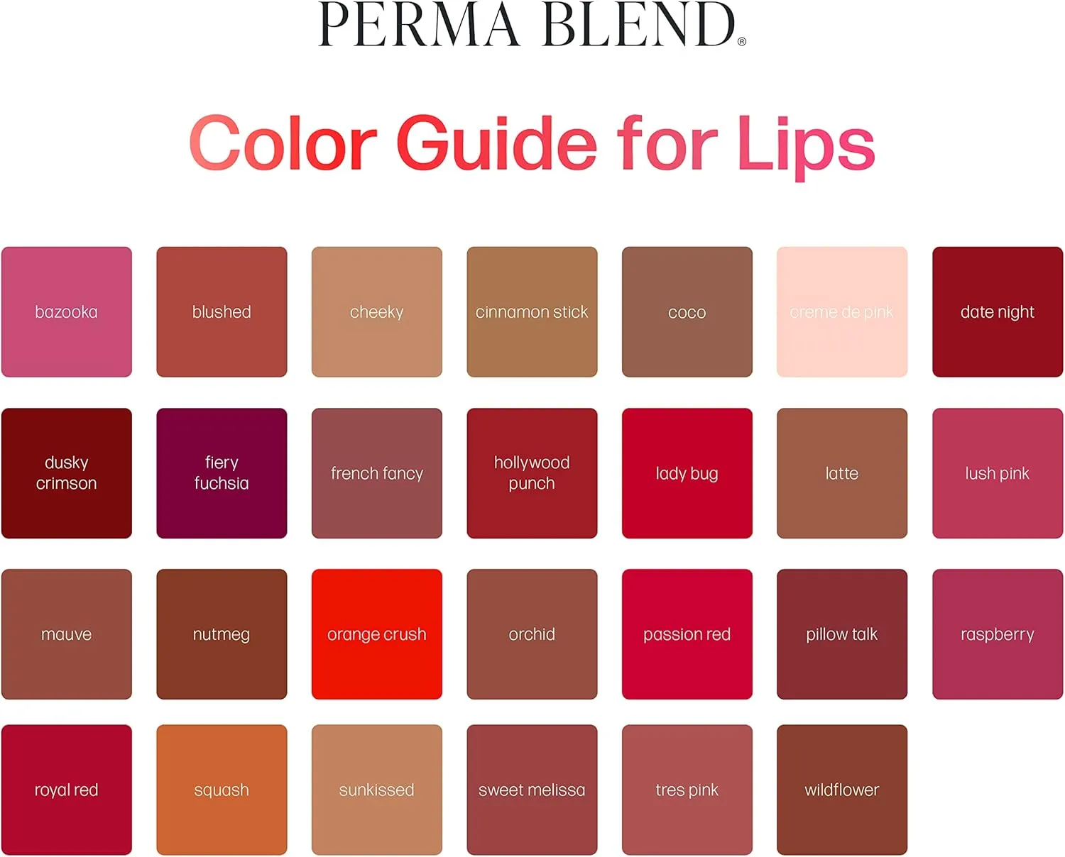 Perma Blend Mauve & Pink Tattoo Ink Set - Lip Blush Microblading Kit - Tattoo Supplies for PMU - Includes Wildflower, Mauve & French Fancy Lip Blush - Vegan (0.5 oz Each)