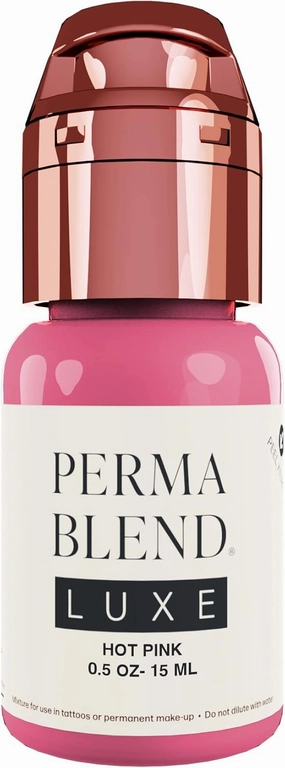 Perma Blend Luxe - Hot Pink - Microblading Ink to Enhance Lip Color - Lip Tattoo & Lip Blushing Supplies for Permanent Lip Color - Bright Pink Lip Blush - Vegan (0.5 oz)