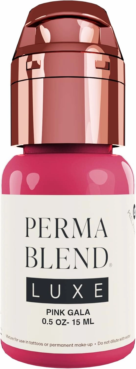 Perma Blend Luxe - Pink Gala - Vegan Lip Tattoo Ink - Cool Microblading Pigment with Medium-High Opacity and Neutral Undertone - Lip Blush & Permanent Makeup - Cruelty-Free (0.5 oz)