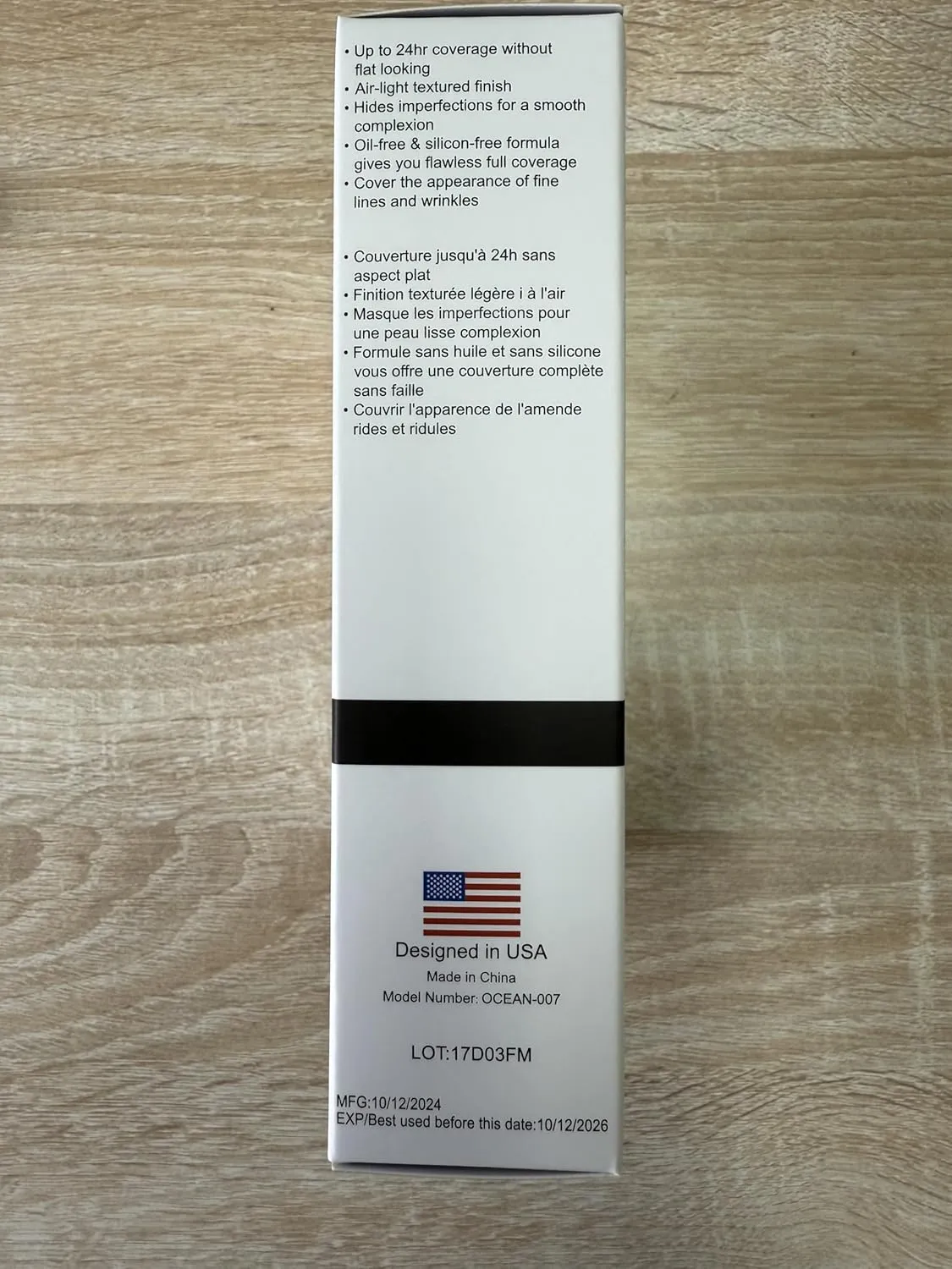 PHOERA Foundation & Concealer - Full Coverage, 24 Hour Fresh Wear with Matte Finish, Includes Primer & Powder (111 Chestnut)