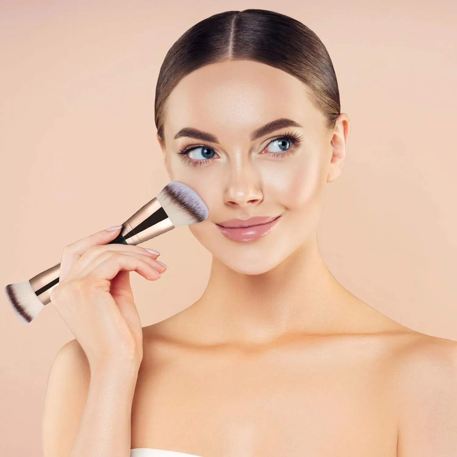 PHOERA Foundation,3 PCS Contour Stick Makeup Kit, Shades with Highlighter Stick, Blush Stick and Bronzer Contour Stick for Sculpt the Cheeks (102 103  Fair-Light Contour/Nude   Warm peach #03,#09,#12)