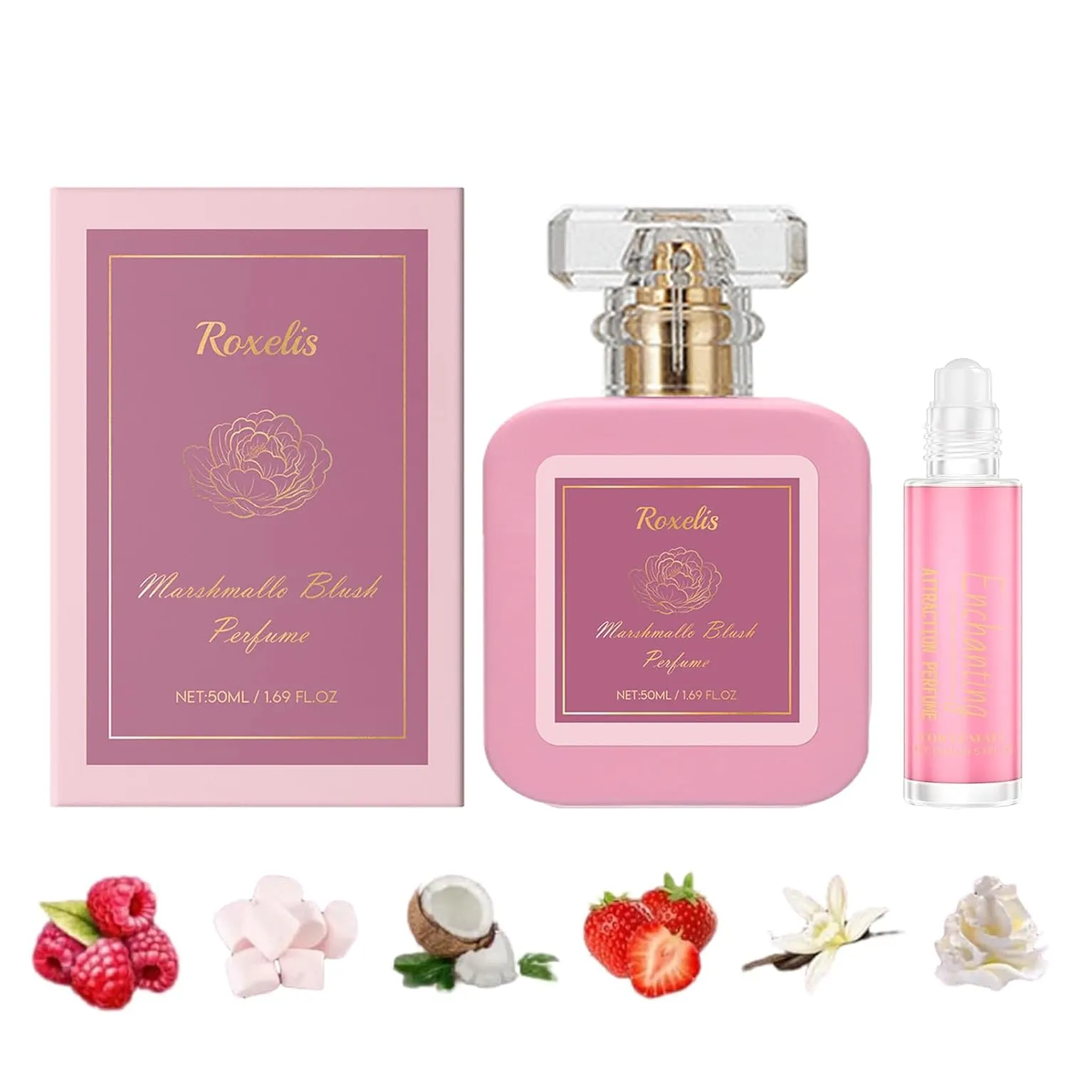 Pink Blush Shams Al Emarat Khususi Eau De Parfum Spray, Trawberry Candy Perfume, Long-Lasting Perfume for Women, Fresh, Sweet