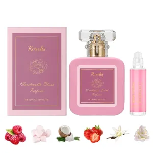 Pink Blush Shams Al Emarat Khususi Eau De Parfum Spray, Trawberry Candy Perfume, Long-Lasting Perfume for Women, Fresh, Sweet
