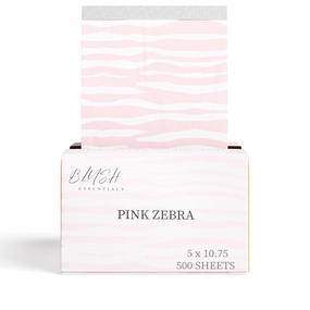 Pink Zebra Hair Salon Aluminum Foils - 500 Sheets, 5in x 10.75in - Tin Foil for Highlighting, Balayage, and Hair Color, Cute Hair Foils