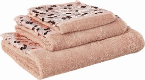 Popular Bath Sinatra Modern Bathroom Towel Set - 3 Piece Luxury Towel Set, Soft, Plush and Highly Absorbent, Blush