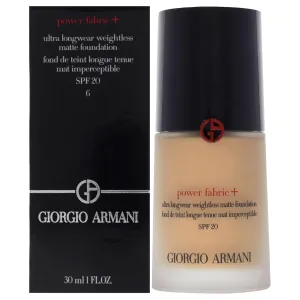 Power Fabric Plus Longwear Weightless Matte Foundation SPF 20-6 by Giorgio Armani for Women - 1 oz Foundation