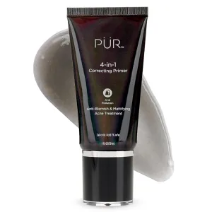 PÜR Beauty 4-in-1 Correcting Primer, Pore Reducer, Makeup Primer, Redness Reducer, Cruelty-Free, Lightweight Formula, Vegan Friendly
