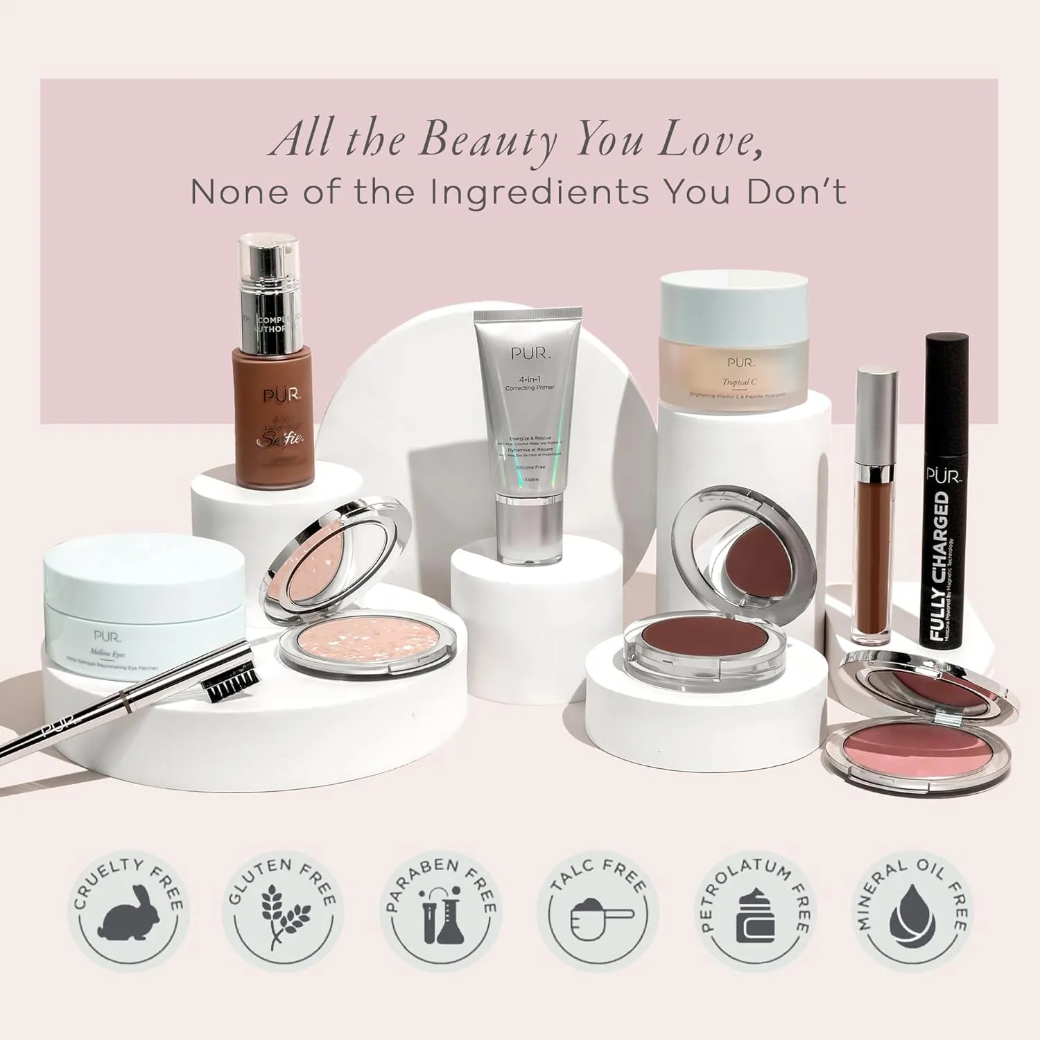 PÜR Beauty 4-in-1 Correcting Primer, Pore Reducer, Makeup Primer, Redness Reducer, Cruelty-Free, Lightweight Formula, Vegan Friendly