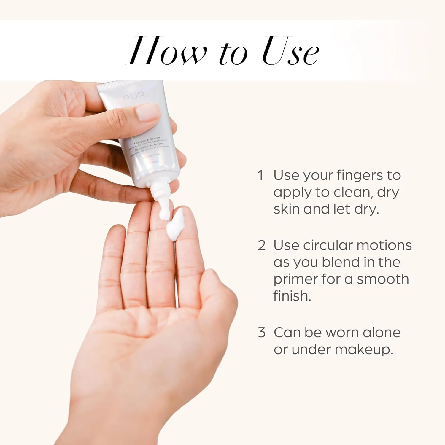 PÜR Beauty 4-in-1 Correcting Primer, Pore Reducer, Makeup Primer, Redness Reducer, Cruelty-Free, Lightweight Formula, Vegan Friendly
