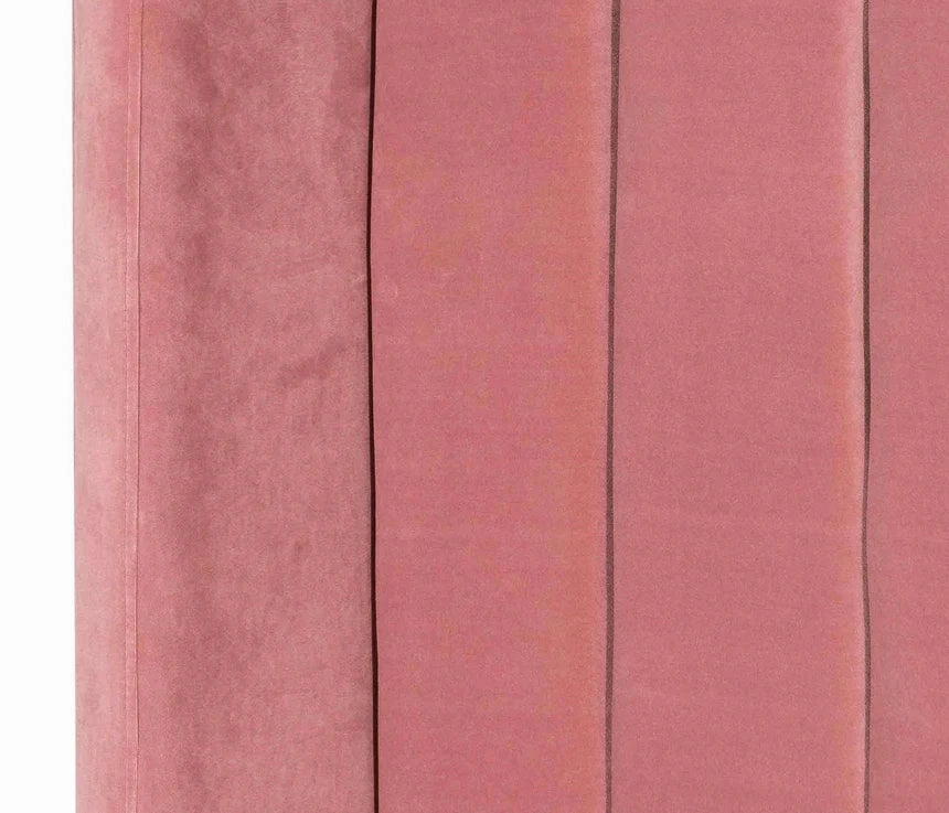 Pretty Velvet Bed Frame - Blush Peach (King)