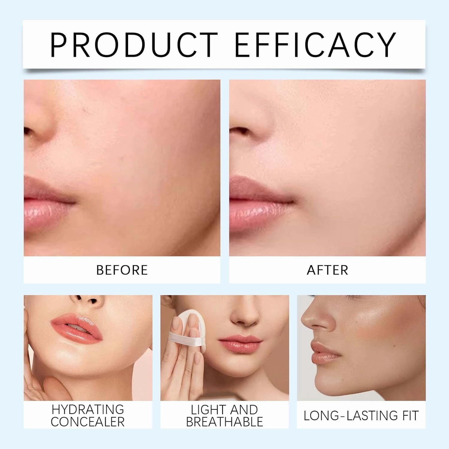 Primal Skin Cc Cream for Older Women, Cc Cream Liquid Foundation, Moisturizing, Non-sticky, 1.8 fl oz/30ml(Ivory White, S)