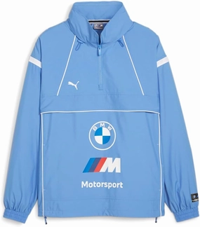 PUMA Mens Bmw Mms Race Jacket Athletic Outerwear Casual - Blue - Size S