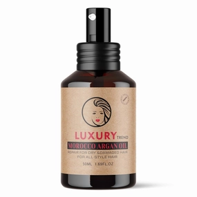 Pure Morocco Argan Oil - Nourishing Hair Oil for Silky, Frizz-Free Locks - Vitamin E & Fatty Acids Rich, Sulfate-Free Treatment for All Hair Types, 1.69 Oz