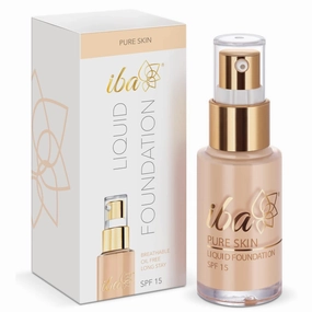 Pure Skin Liquid Foundation - Snow White, 30ml | Full Coverage l Long Lasting | Lightweight l Oil Free Dewy Finish Halal Certified & Vegan Makeup (Ivory Fair, 30ML)