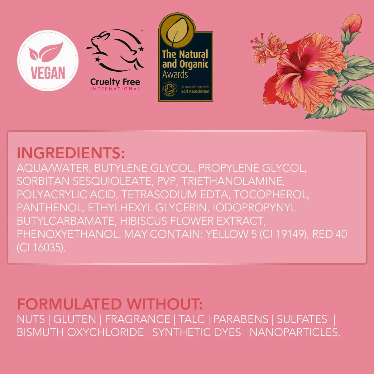 Rachel Couture Liquid Blush for Radiant, Glowing Cheeks | Vegan & Cruelty-Free | Hibiscus Extract Infused - 0.50 Oz - Sugar Pink