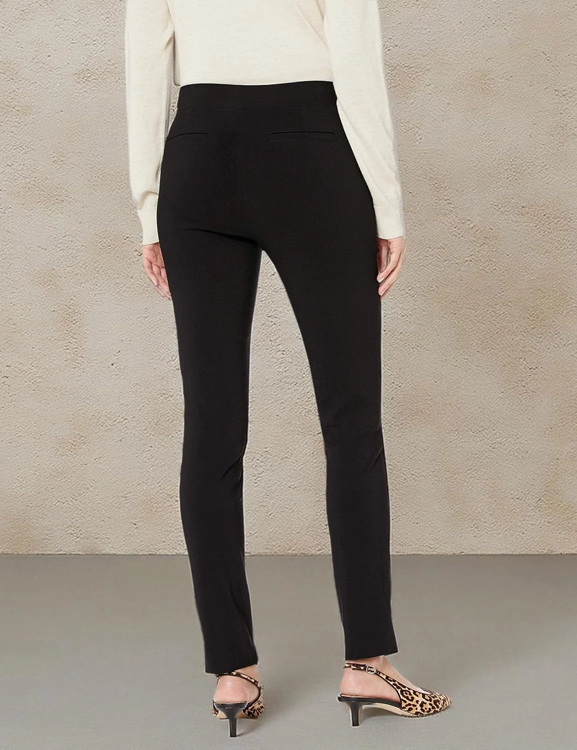 Rafaella Women's Petite Solid Supreme Stretch Pant with Pull-on Waistband