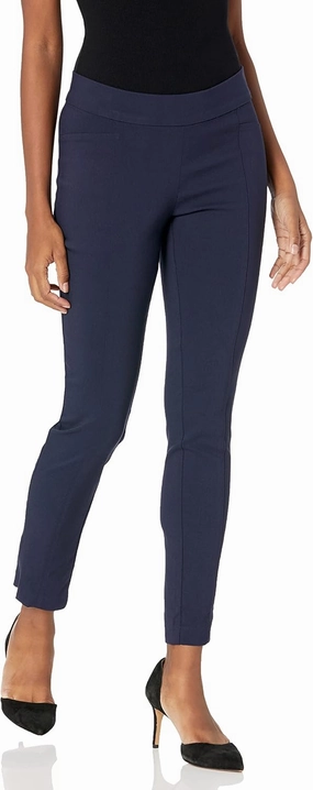 Rafaella Women's Petite Solid Supreme Stretch Pant with Pull-on Waistband