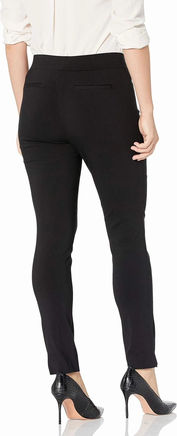 Rafaella Women's Petite Solid Supreme Stretch Pant with Pull-on Waistband
