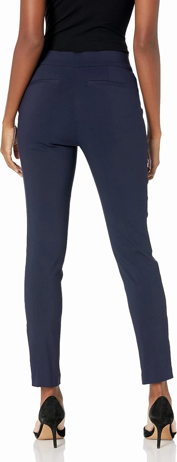 Rafaella Women's Petite Solid Supreme Stretch Pant with Pull-on Waistband