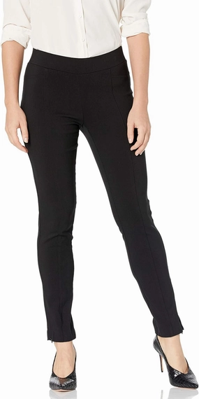 Rafaella Women's Petite Solid Supreme Stretch Pant with Pull-on Waistband