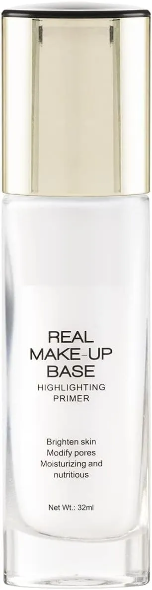 Real Make.up Base Highlighting Primer| Skin-Hydrating Poreless Strobe Cream With Natural Glow Finish For Face Makeup |Shade- Natural Tint,32ml, White