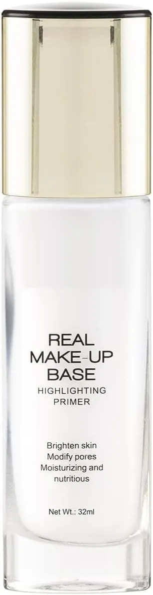 Real Make.up Base Highlighting Primer| Skin-Hydrating Poreless Strobe Cream With Natural Glow Finish For Face Makeup |Shade- Natural Tint,32ml, White