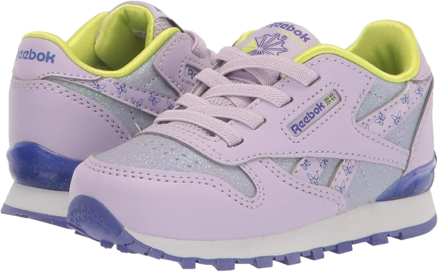 Reebok Unisex-Child Classic Leather Step N Flash Light Up Sneaker