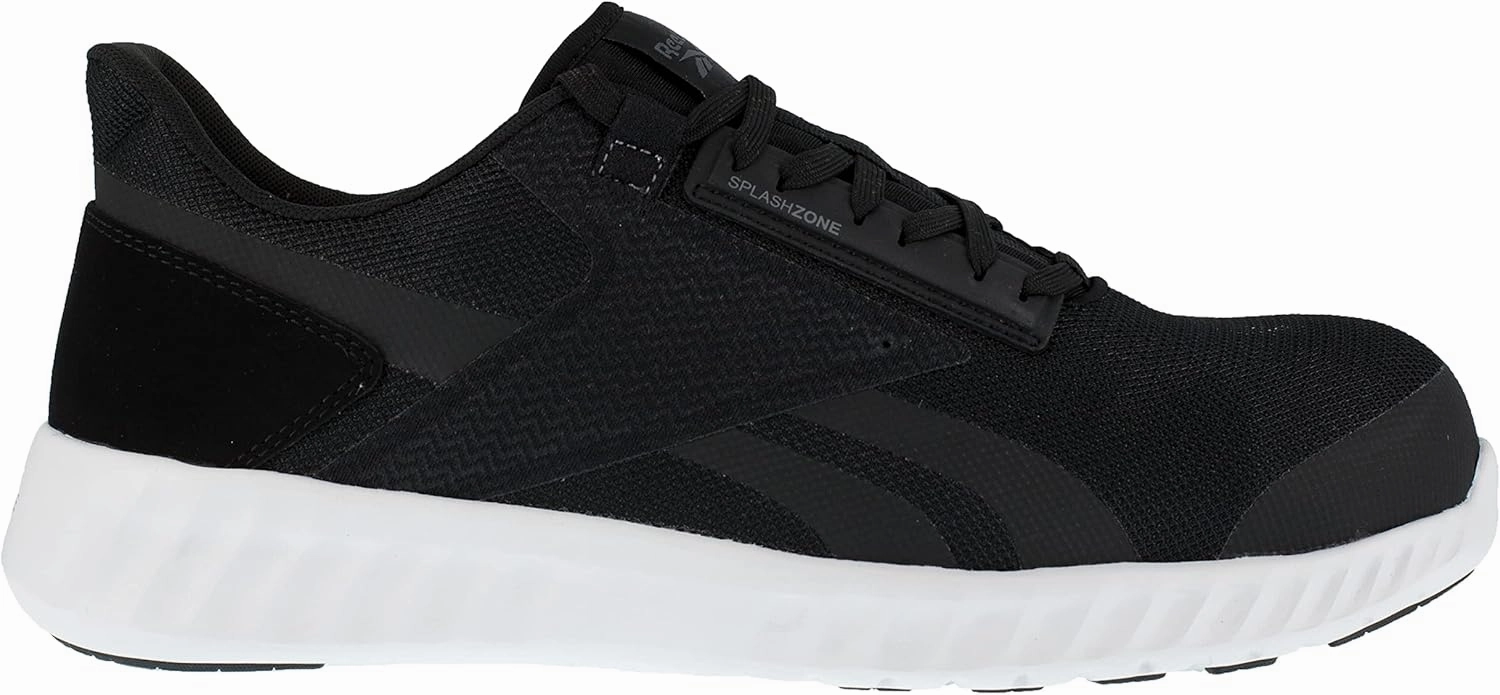 Reebok Men's Rb4023 Sublite Legend Athletic Work Composite Toe Shoe Black and White Industrial & Construction