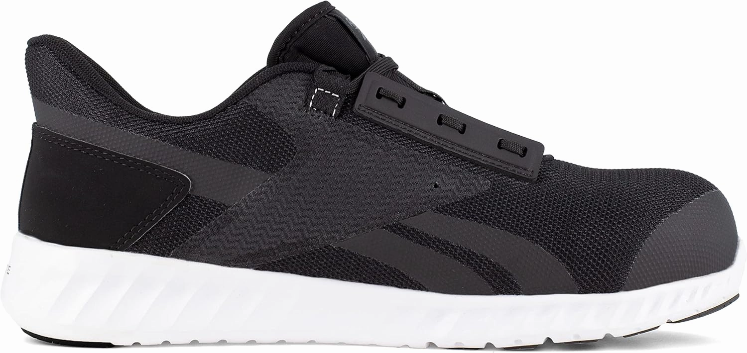 Reebok Men's Rb4023 Sublite Legend Athletic Work Composite Toe Shoe Black and White Industrial & Construction