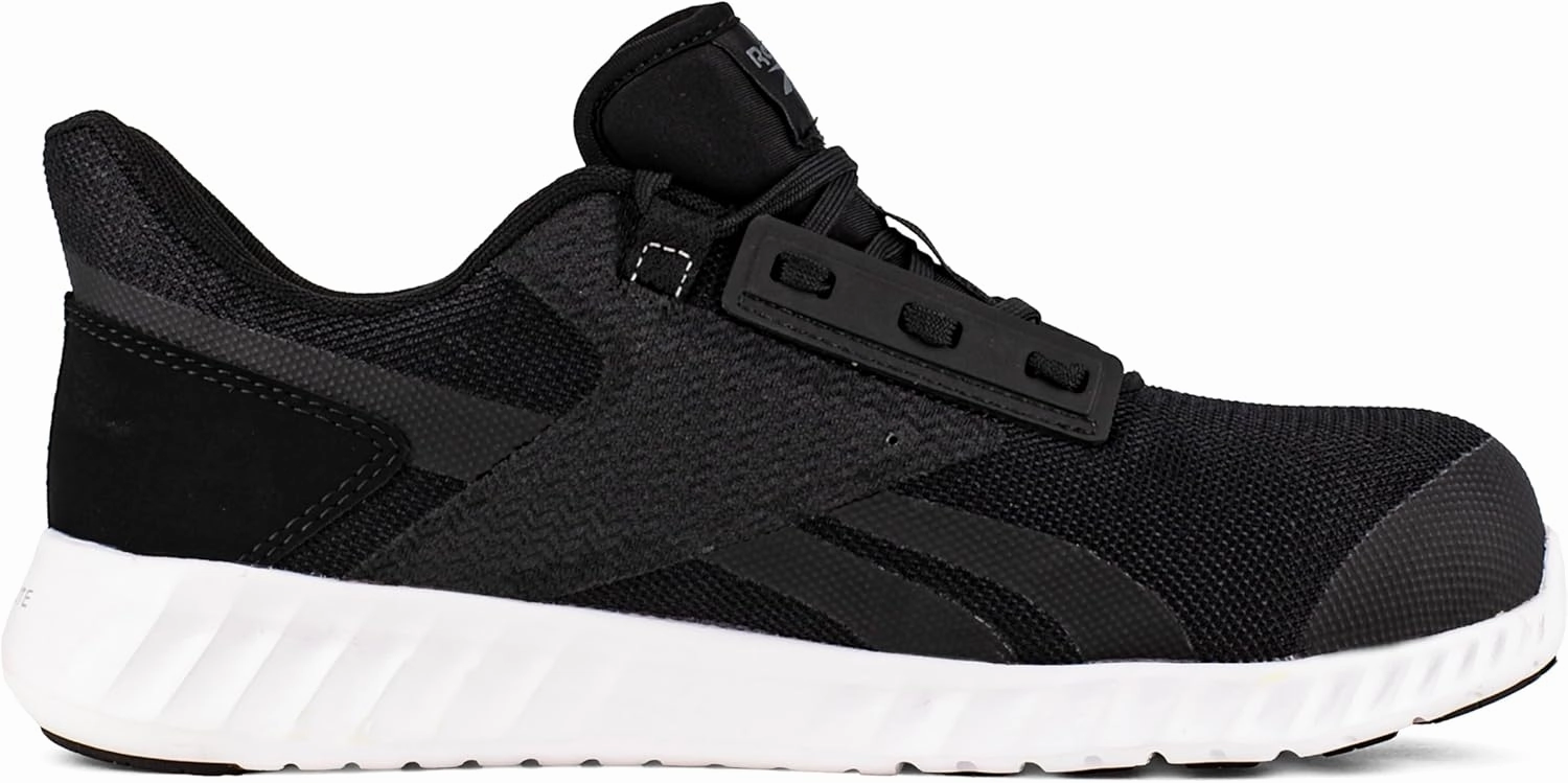 Reebok Men's Rb4023 Sublite Legend Athletic Work Composite Toe Shoe Black and White Industrial & Construction