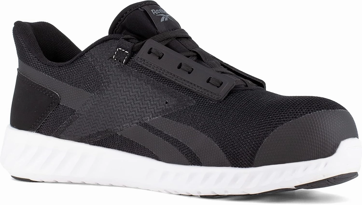 Reebok Men's Rb4023 Sublite Legend Athletic Work Composite Toe Shoe Black and White Industrial & Construction