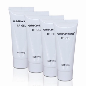 RF Gel 4 Pack - Conductive Gel for Facial Microcurrent Device, Hydrating Cream for Use With Radio Frequency Face and Body Machines, Skin Cooling Primer for IPL Hair Removals