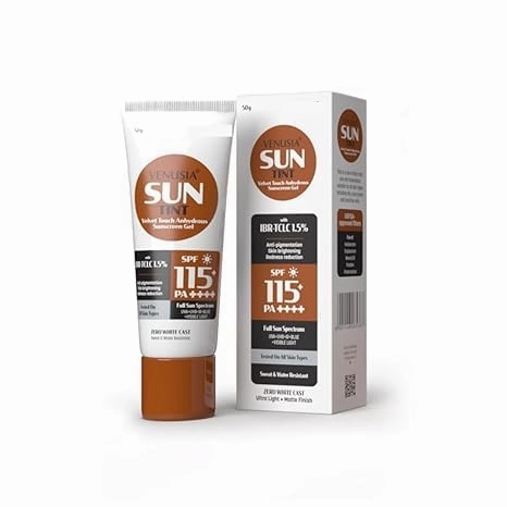 RI Sun Tint SPF 115 | India's First Sunscreen with the Highest SPF | Matte-finish | Full Spectrum 12-Hour Protection | Reduces Pigmentation | Zero White Cast | Hypoallergenic and Paraben-free | 50g