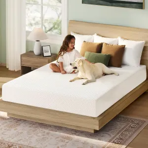 Rolanstar Twin Size Mattress, 6 Inch Gel Memory Foam Mattress in a Box, Fiberglass Free, Breathable for Cooler Sleep Supportive & Pressure Relief, CertiPUR-US Certified, White
