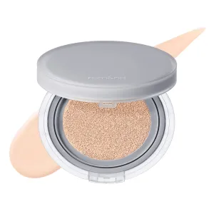 Rom&nd Nu Zero Cushion (02 Pure 21) Long Lasting, High Coverage, Semi Matte Finish, Flawless Complexion Without Cakey Face, Makeup Base and Fixer, Thinly Layered, Korean Cushion Foundation