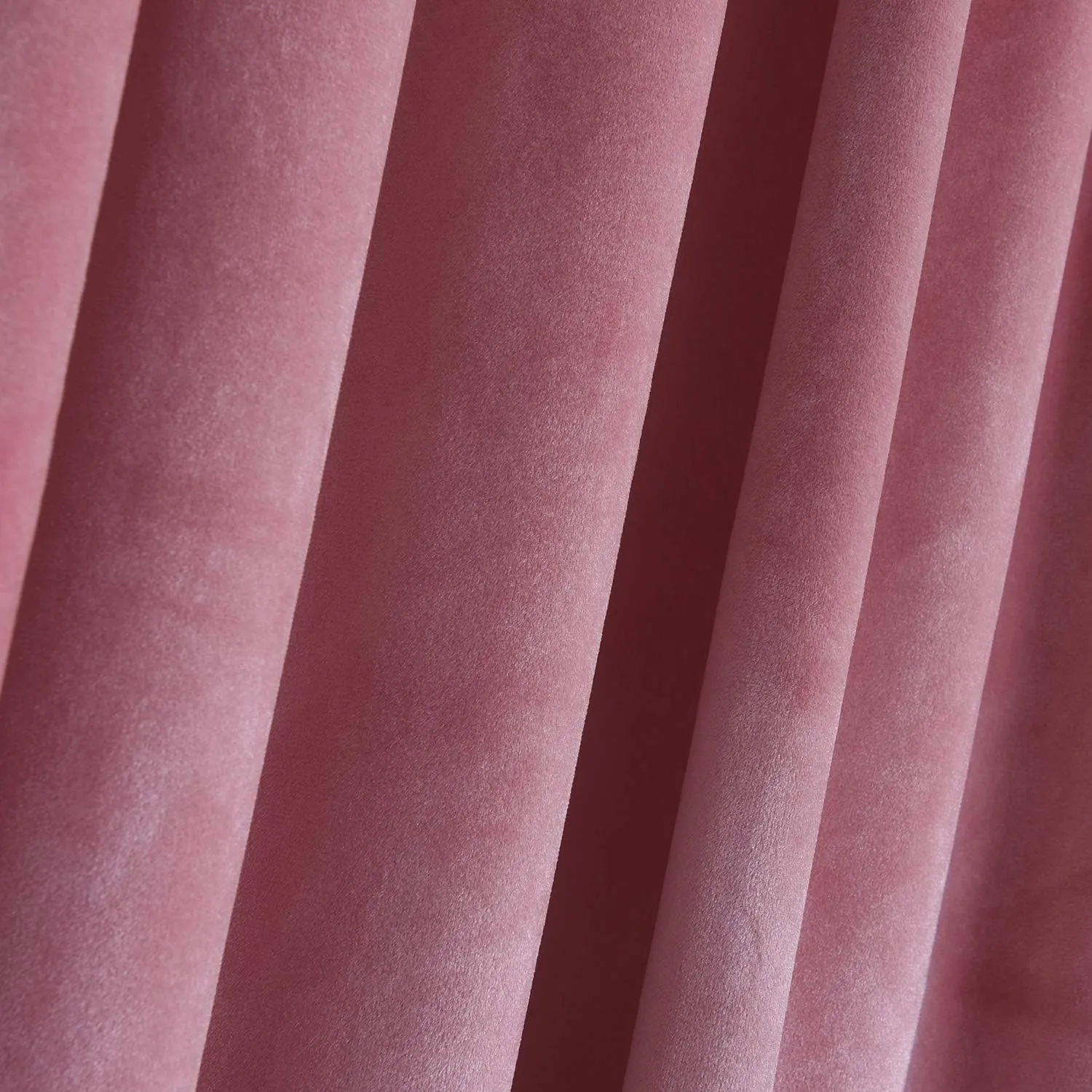 Roslynwood Blush Pink Velvet Curtains Light & Heat Block Window Treatment Energy Efficient Privacy Protection Drapes for Hotel/Living Room/Dining Room,Blush,W52 x L90, 2 Panels