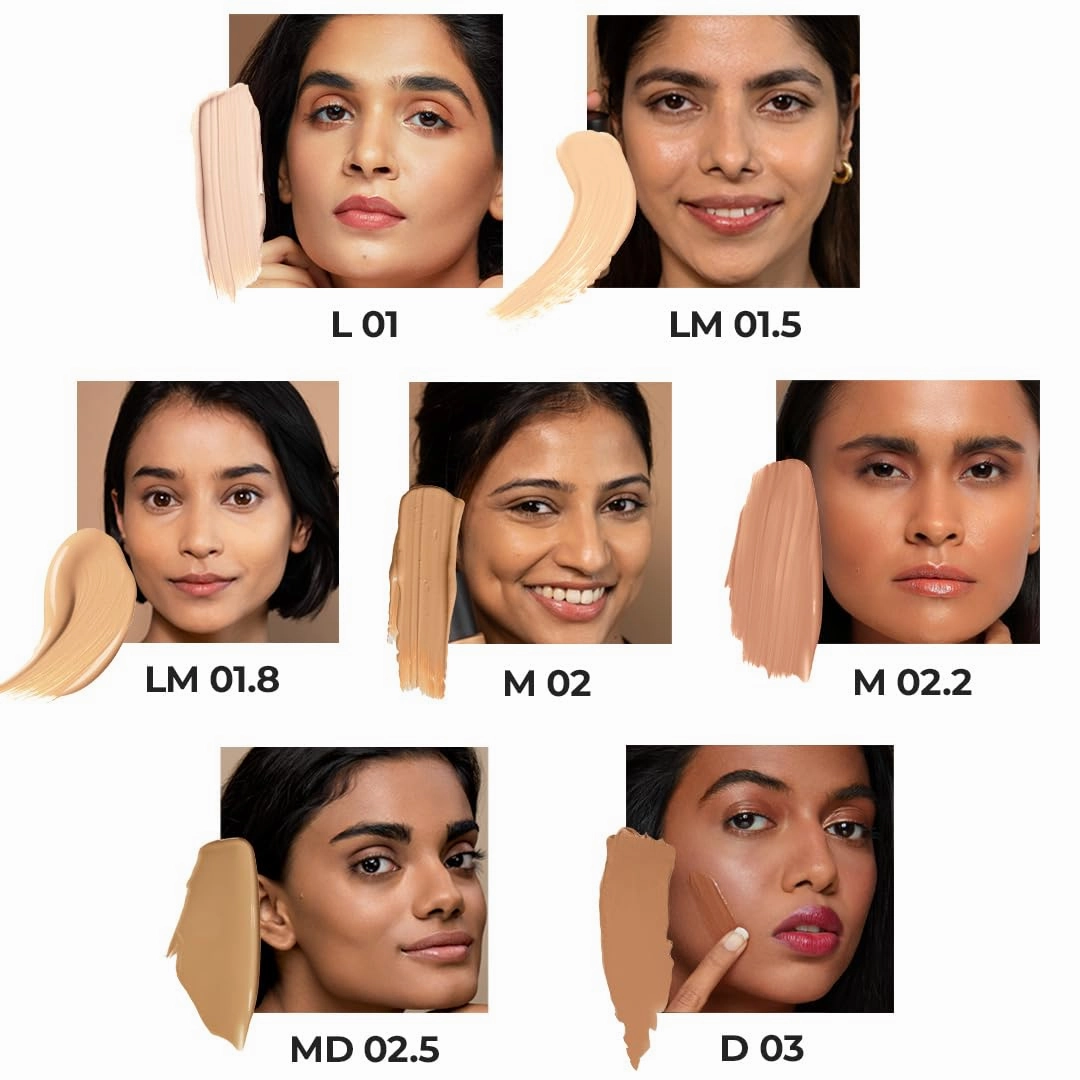 Ruby's Organics Liquid Foundation | Waterproof Full Coverage Long Lasting | Matte & Poreless, Full Coverage Blendable Normal to Oily Skin | Paraben and Synthetic Free| Shade D 03, 30ml