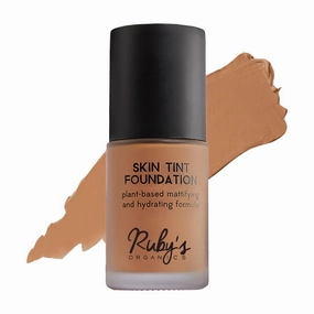Ruby's Organics Liquid Foundation | Waterproof Full Coverage Long Lasting | Matte & Poreless, Full Coverage Blendable Normal to Oily Skin | Paraben and Synthetic Free| Shade D 03, 30ml