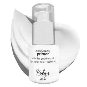 Ru.by's Organics Primer for Face Makeup- Infused with Hyaluronic Acid and Bakuchiol, Moisturizing, Hydrating, Non-Greasy, Lightweight, Minimise Pores and Fine Lines, All Skin Type, Vegan