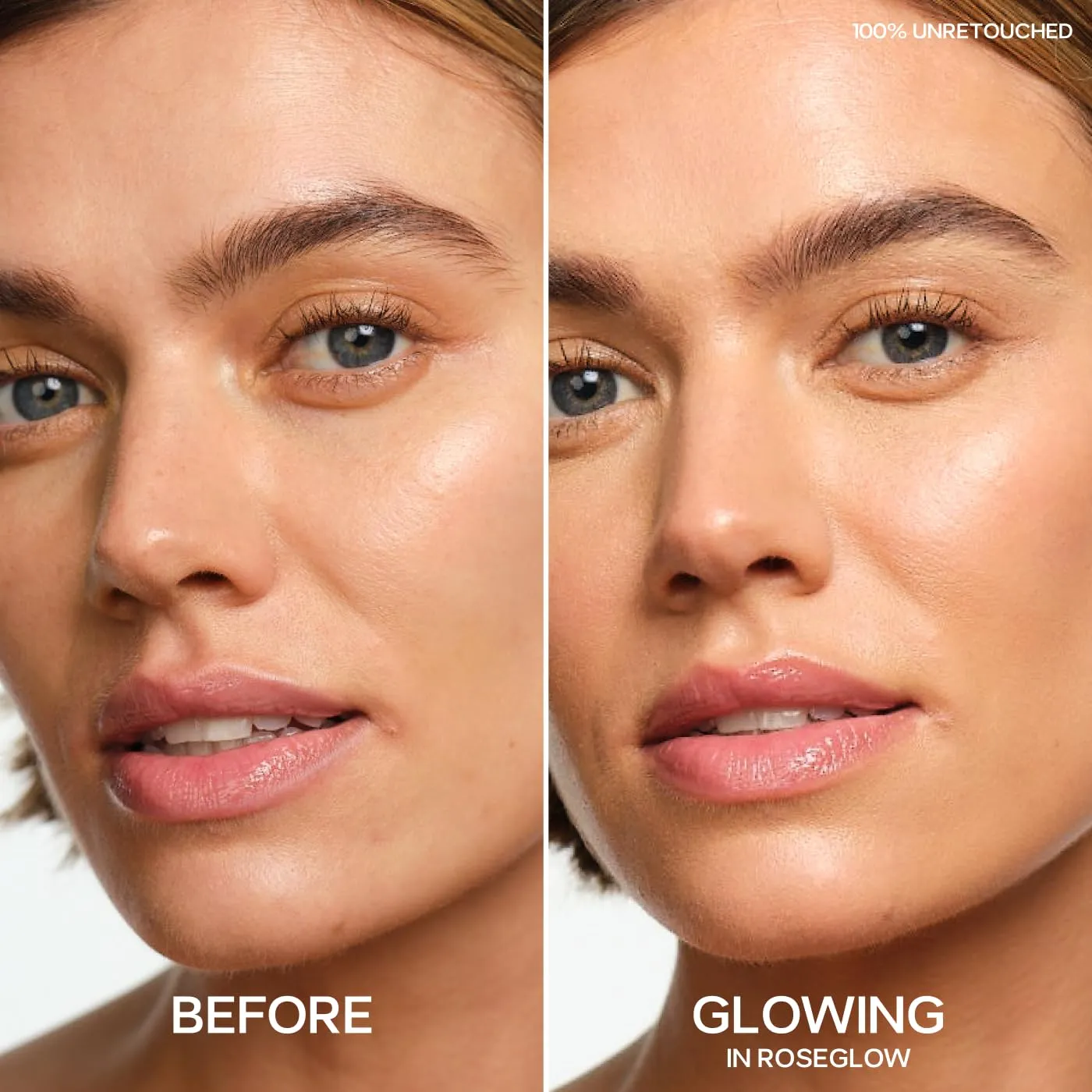 Saie Mini Glowy Super Gel Lightweight Illuminator - Luminizer   Makeup Primer for Glowing Skin - Enriched with Vitamin C   Hydrating Squalane Oil - Roseglow (0.5 oz)