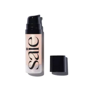 Saie Mini Glowy Super Gel Lightweight Illuminator - Luminizer   Makeup Primer for Glowing Skin - Enriched with Vitamin C   Hydrating Squalane Oil - Roseglow (0.5 oz)