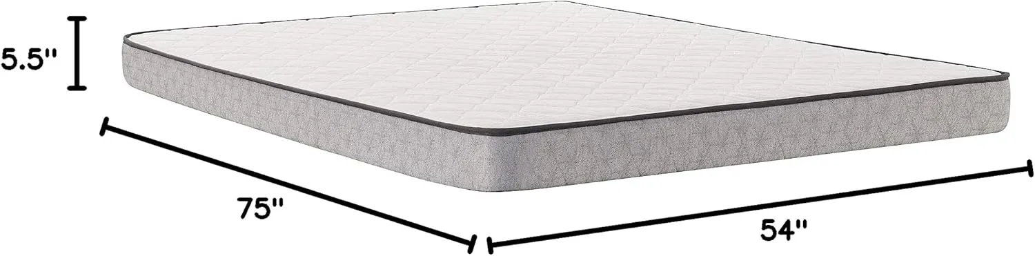 Sealy Essentials Spring Spruce Firm Feel Mattress and 5-Inch Foundation, Full
