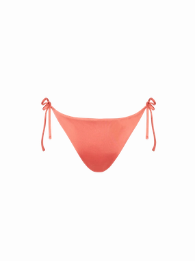 Shiny peach swim briefs