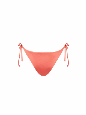 Shiny peach swim briefs